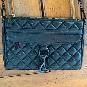 Mini M.A.C. Gorgeous Black Leather Bag!Impeccable!